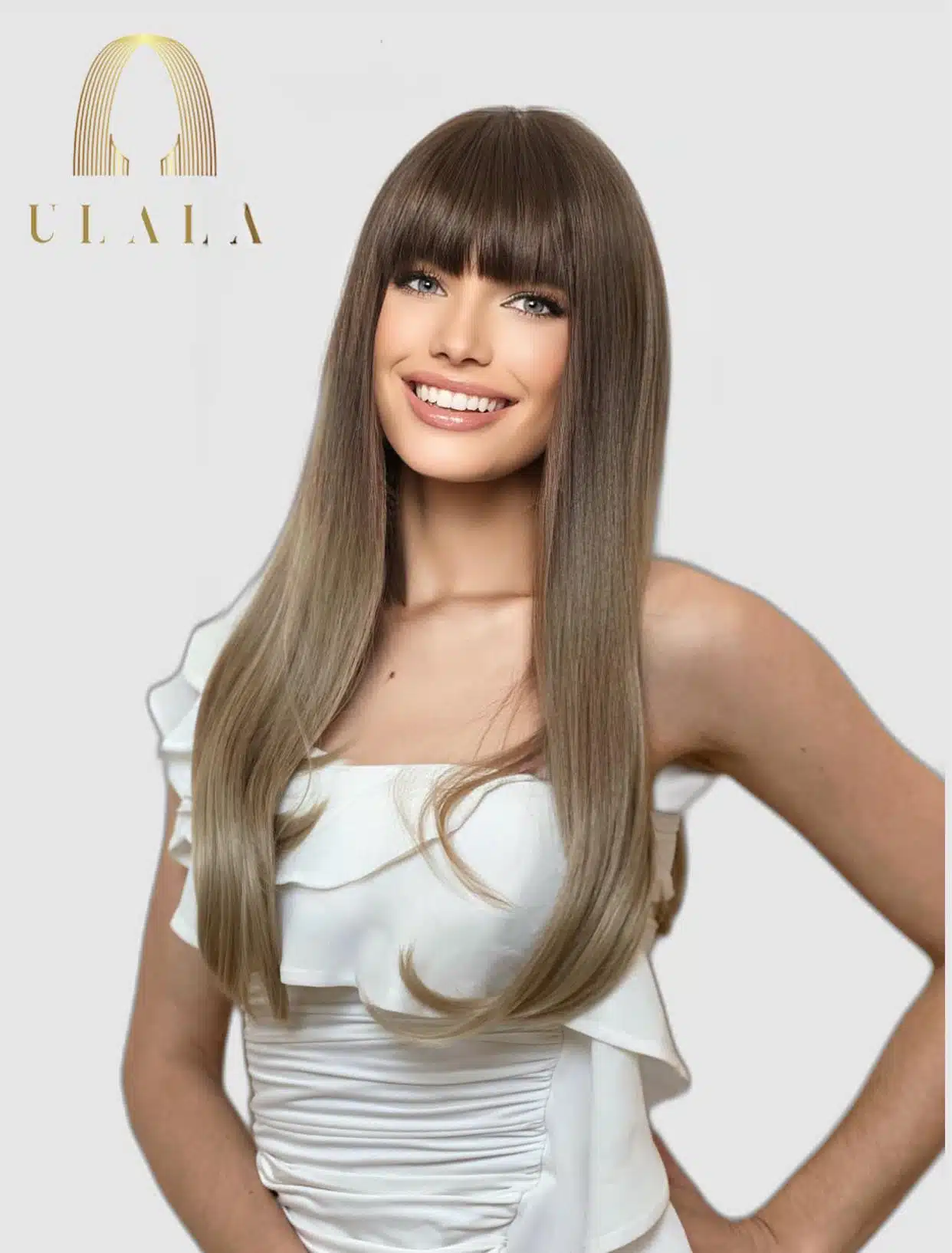 Hosszú balayage paróka 100% emberi haj