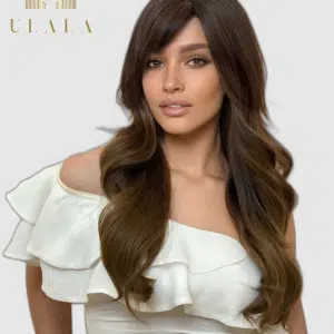 barna balayage természetes paróka eladó - emberi haj