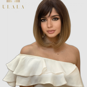 eladó barna paróka - emberi haj kevert haj