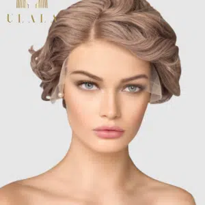 Rövid hálós lace front paróka emberi haj