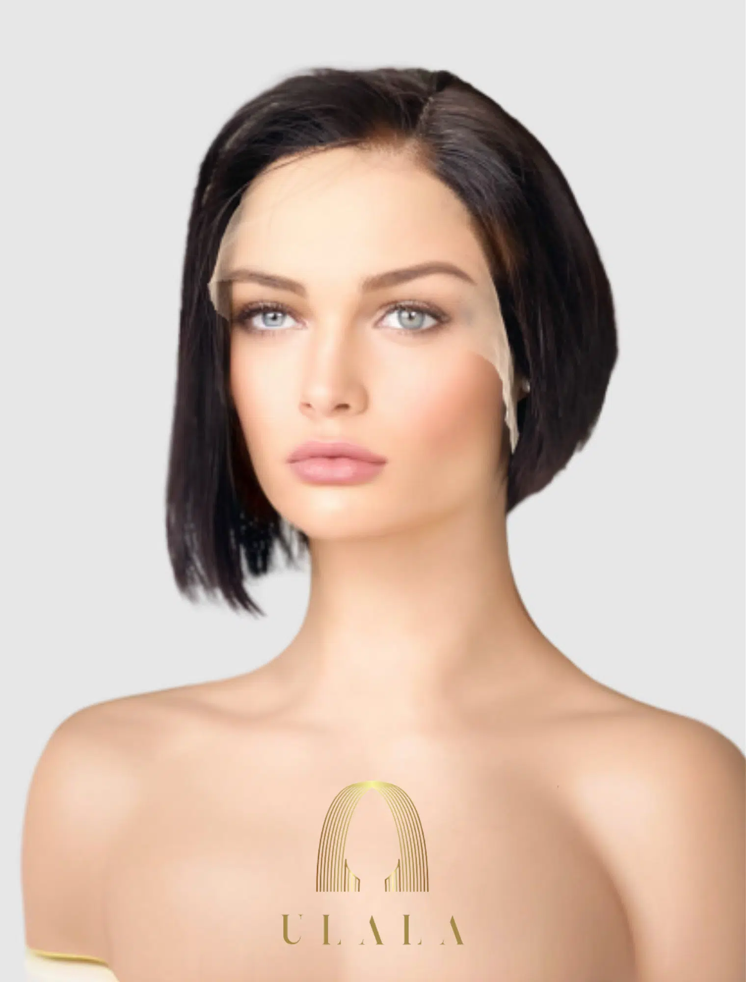 barna emberi haj paróka