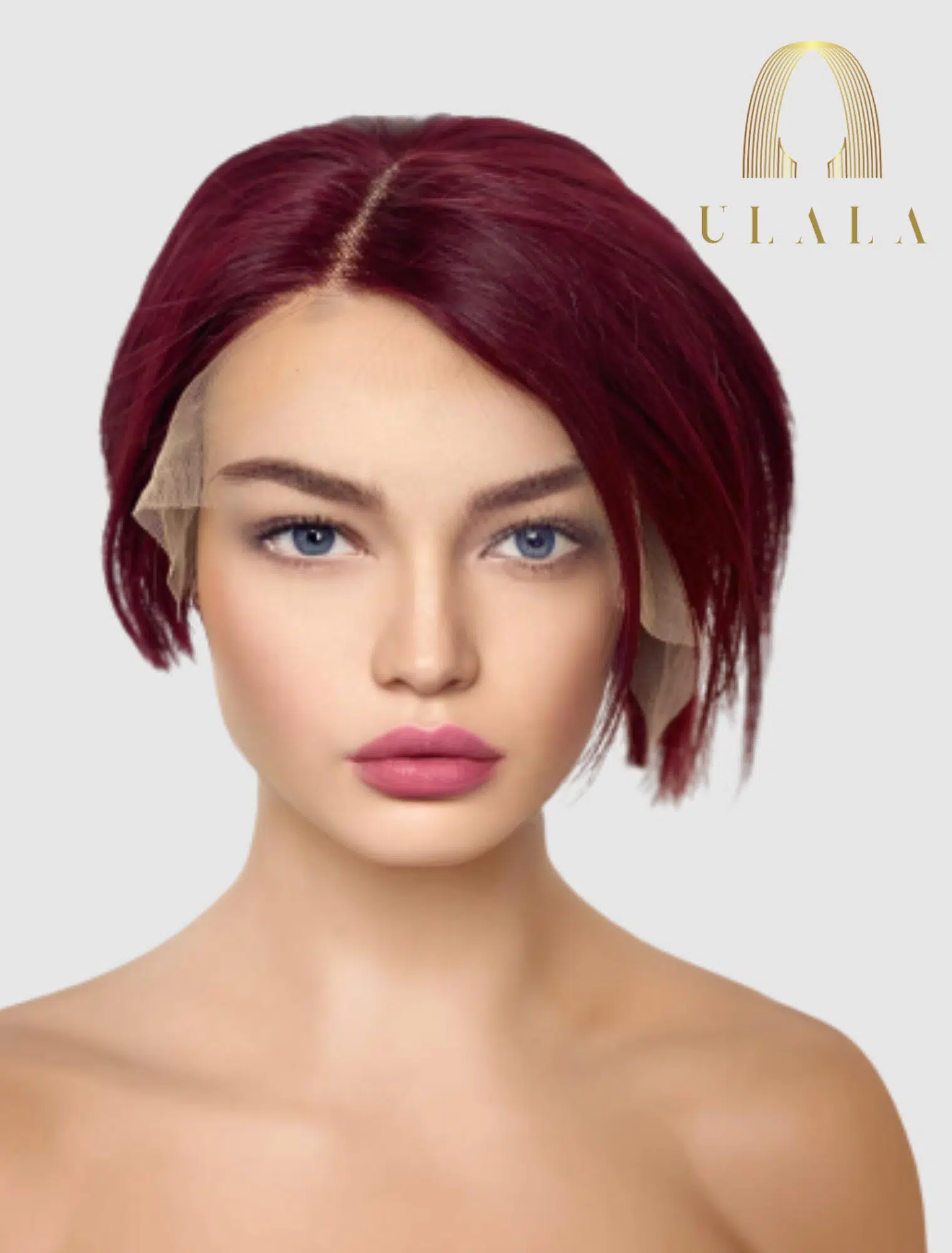 burgundy hálós lace front paróka igazi haj