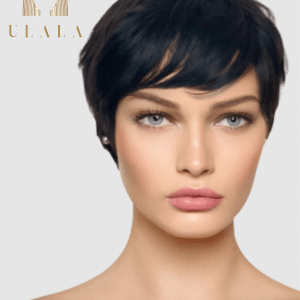 emberi haj paróka rövid fekete