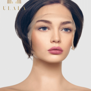 rövid barna hálós lace front paróka