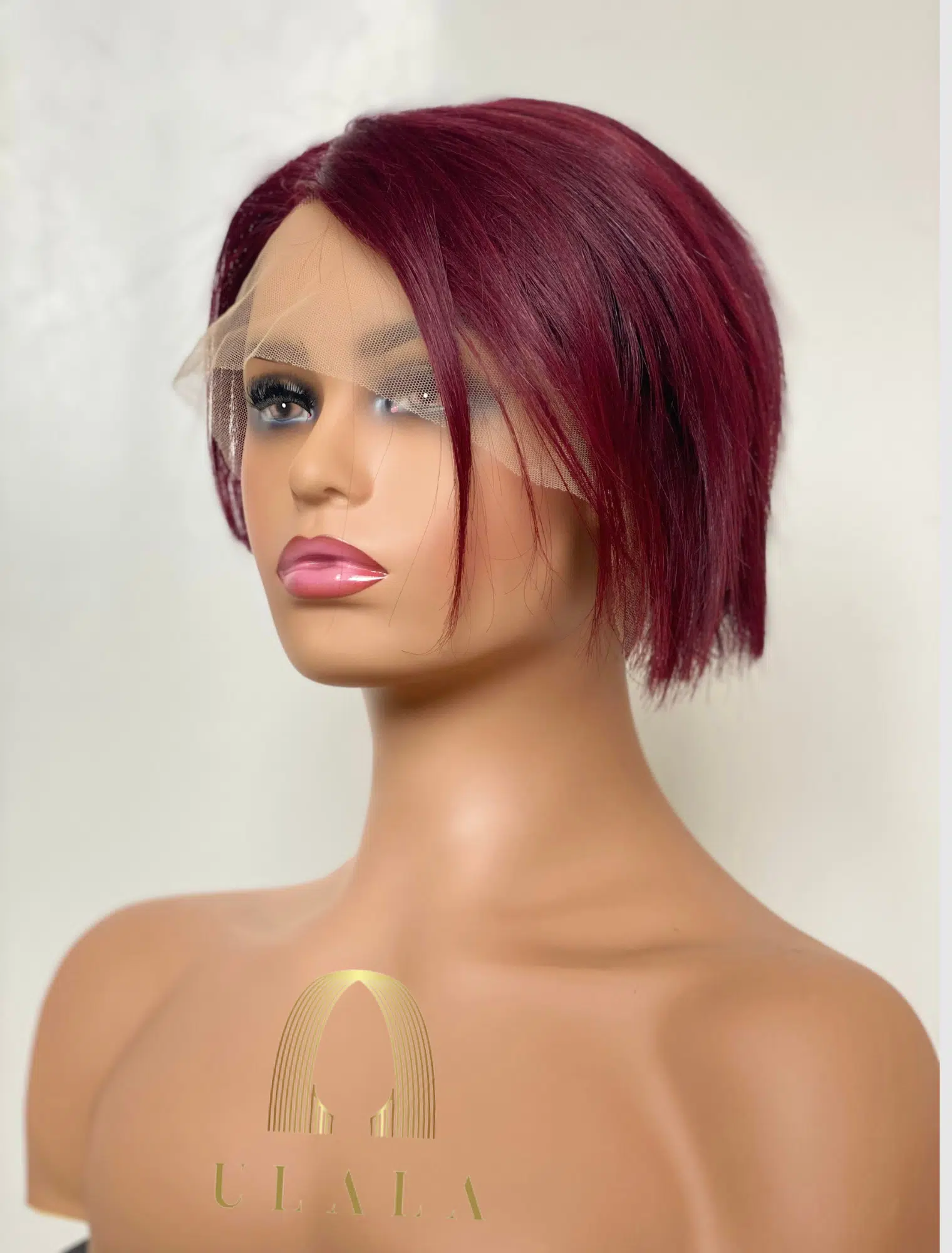 vörös hálós lace front paróka eladó
