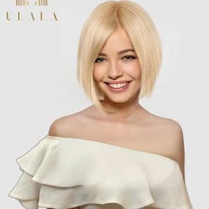 szőke bubi hálós paróka emberi hajból