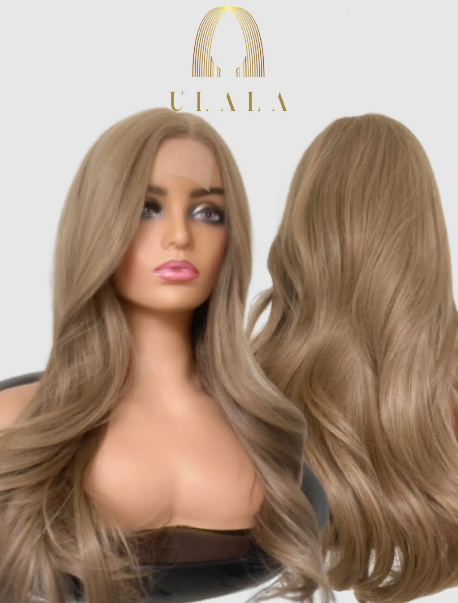 valódi haj paróka hálós lace front