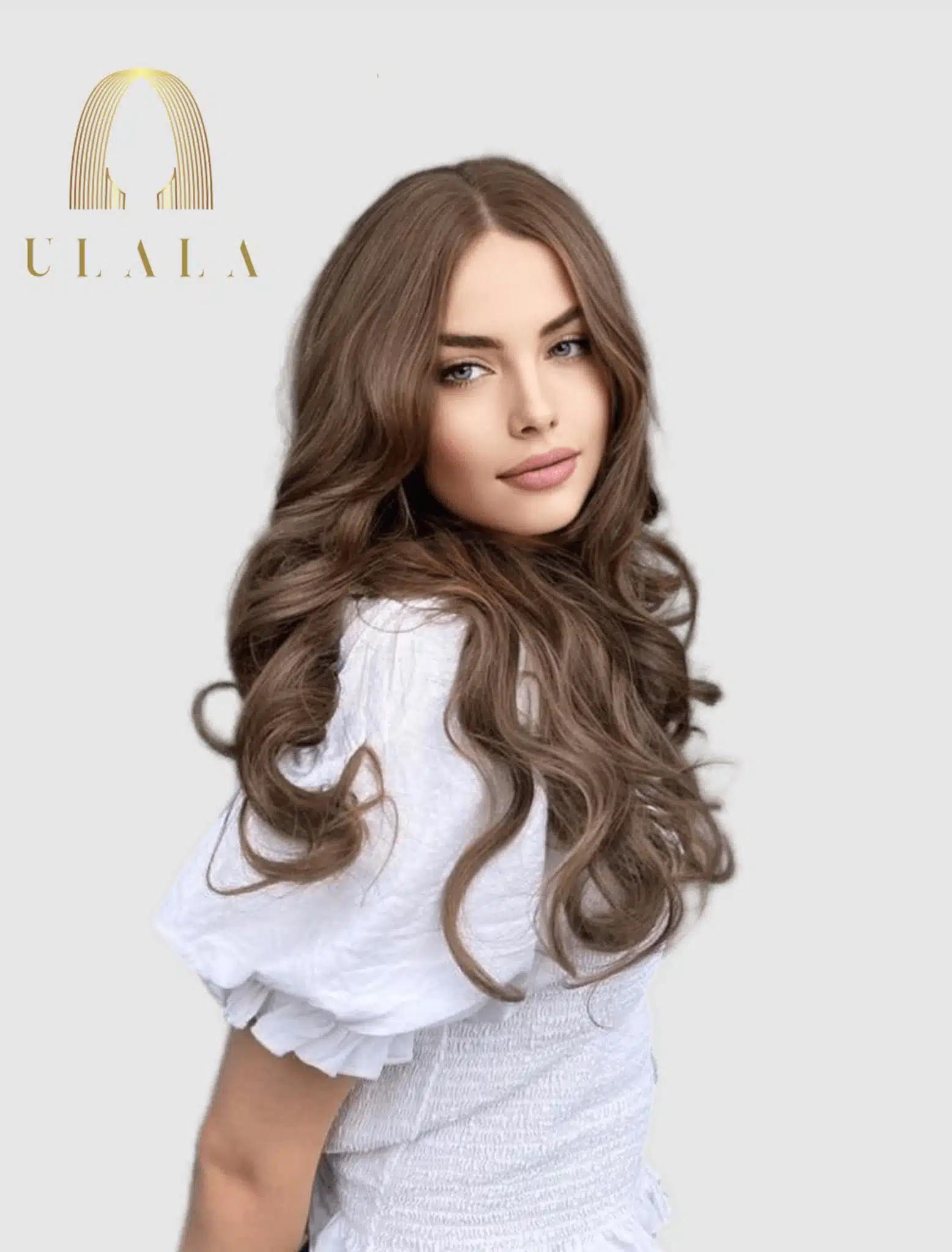 barna csipke hálós paróka