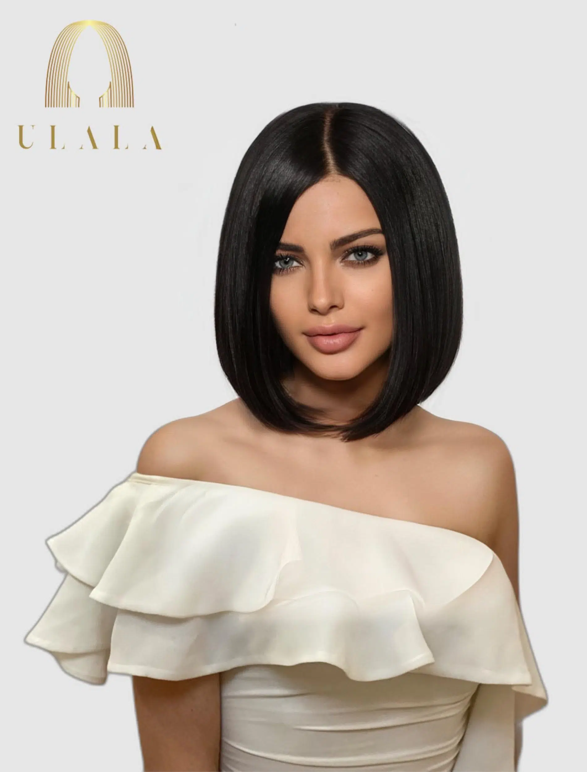 fekete emberi haj paróka eladó