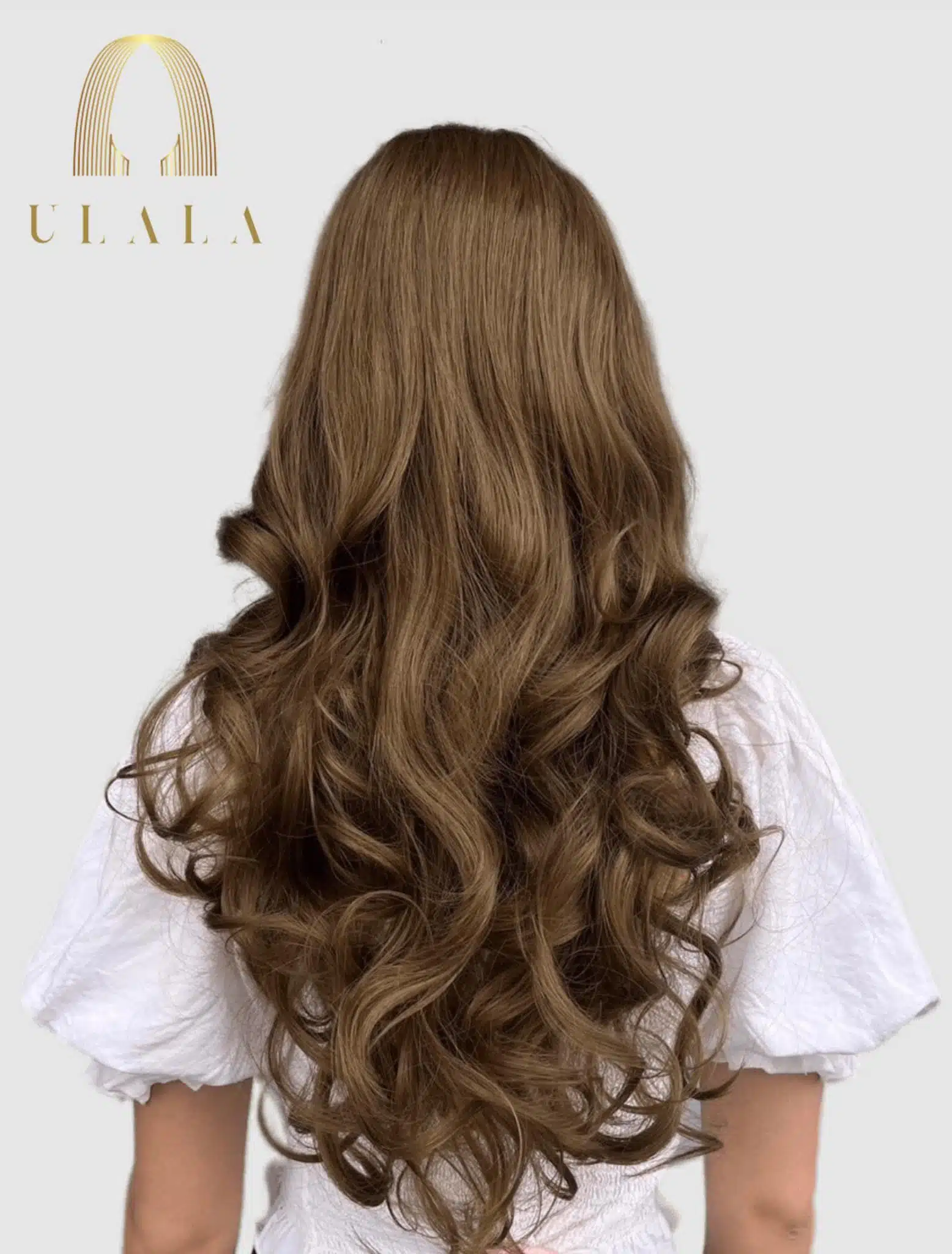 hossszú világos barna paróka