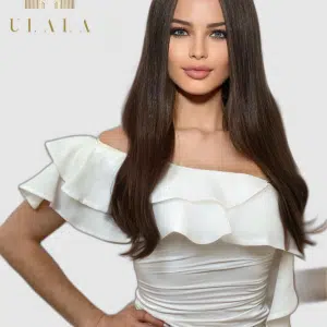 láthatatlan elejű barna paróka