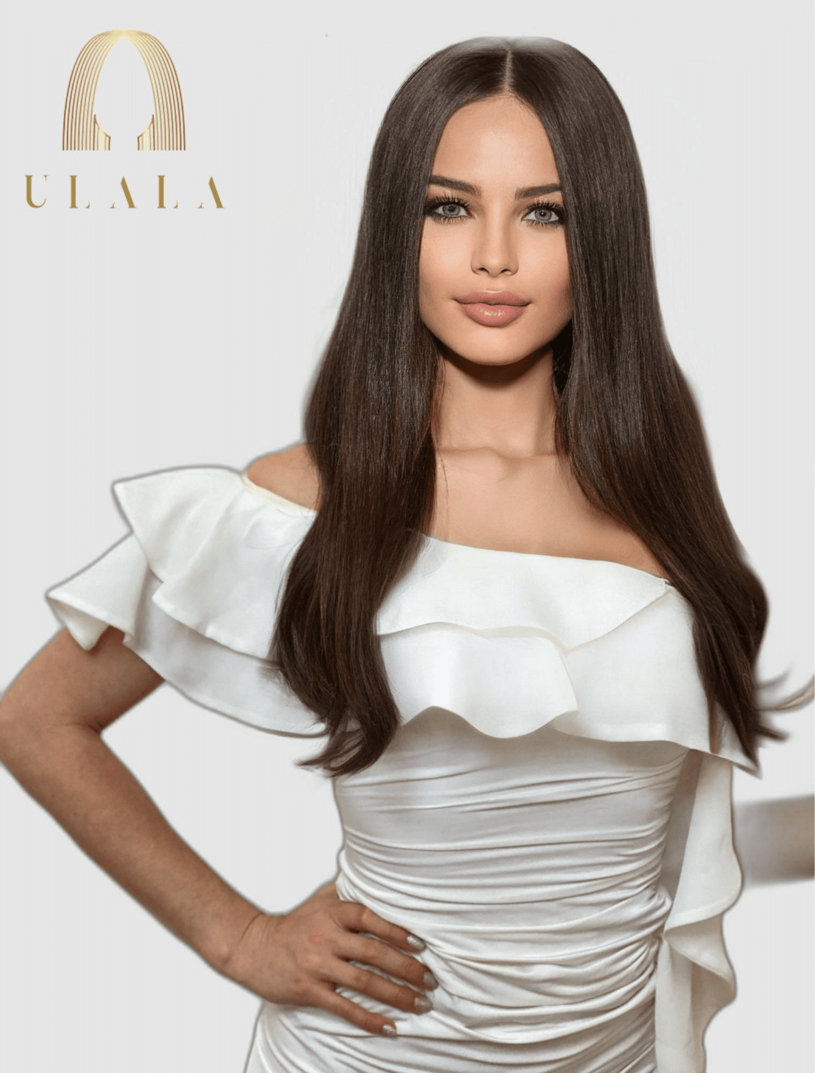 láthatatlan elejű barna paróka