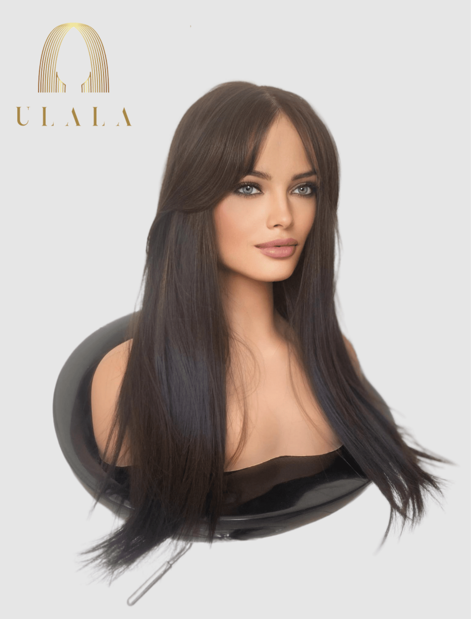 láthatatlan elejű hosszú barna paróka