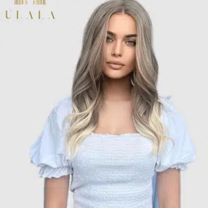 szőke lace front hálós paróka