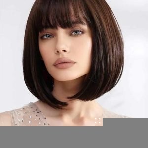 barna valódi haj paróka